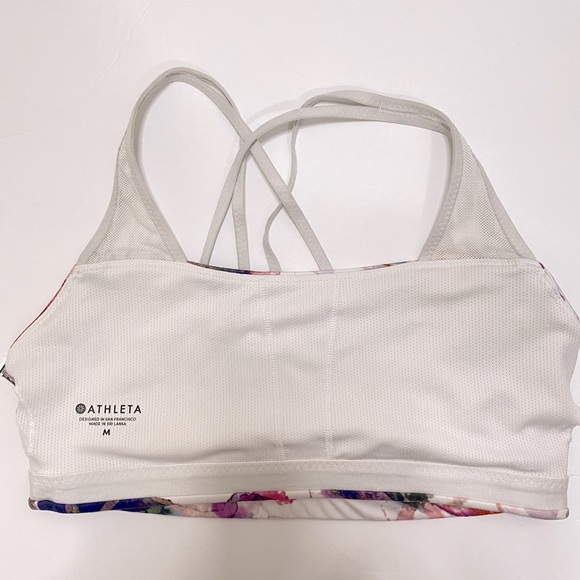 Athleta Mudra Multicolor Watercolor Floral Bra and Leggings Set Size S/M - Picture 11 of 13